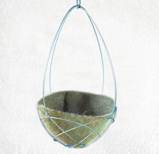 Single Hanging Basket Kit 35cm diameter with matching EAL Liner