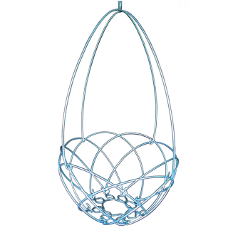 Single Hanging Basket Kit 35cm diameter - basket kit only